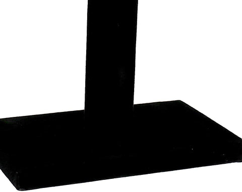 Comelyjewel Set of 2 Black Velvet bracelet holder 1 Row jewelry stand for Vendors Elegant Scrunchies Stand Jewelry Display Organizer for Professional Showcases