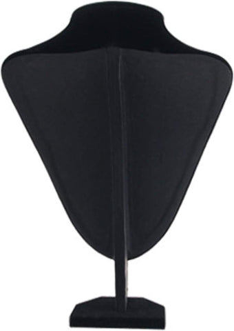 Comelyjewel 21cm Necklace Holder Jewelry Organizer Set of 2, Elegant Jewelry Organizers and Storage, Premium Jewelry Organizer for Women, Mannequin Bust Stand for Necklaces (Black Velvet)