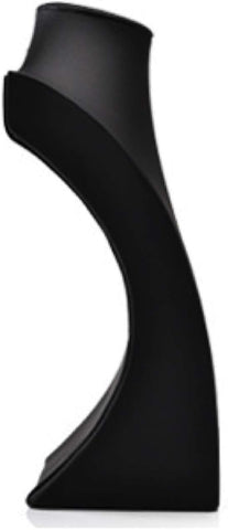 Comelyjewel 13.4" Tall Black PU Faux Leather Necklace Chain Holder Storage Display Show Boutique Stand Mannequin Bust Home Organisation Jewelry Organizer for Girls Women
