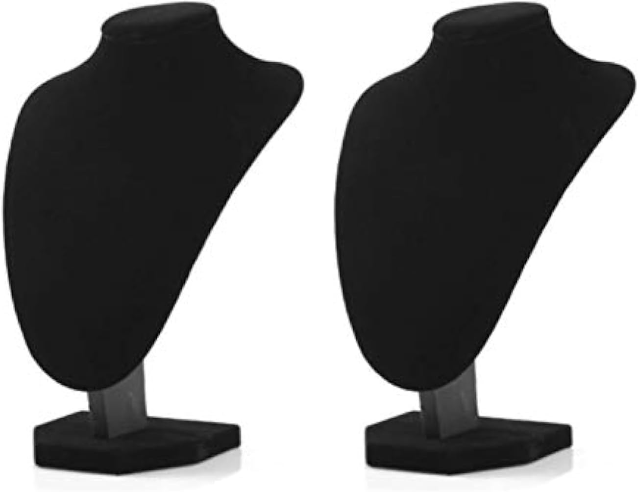 Comelyjewel black velvet necklace display stand set