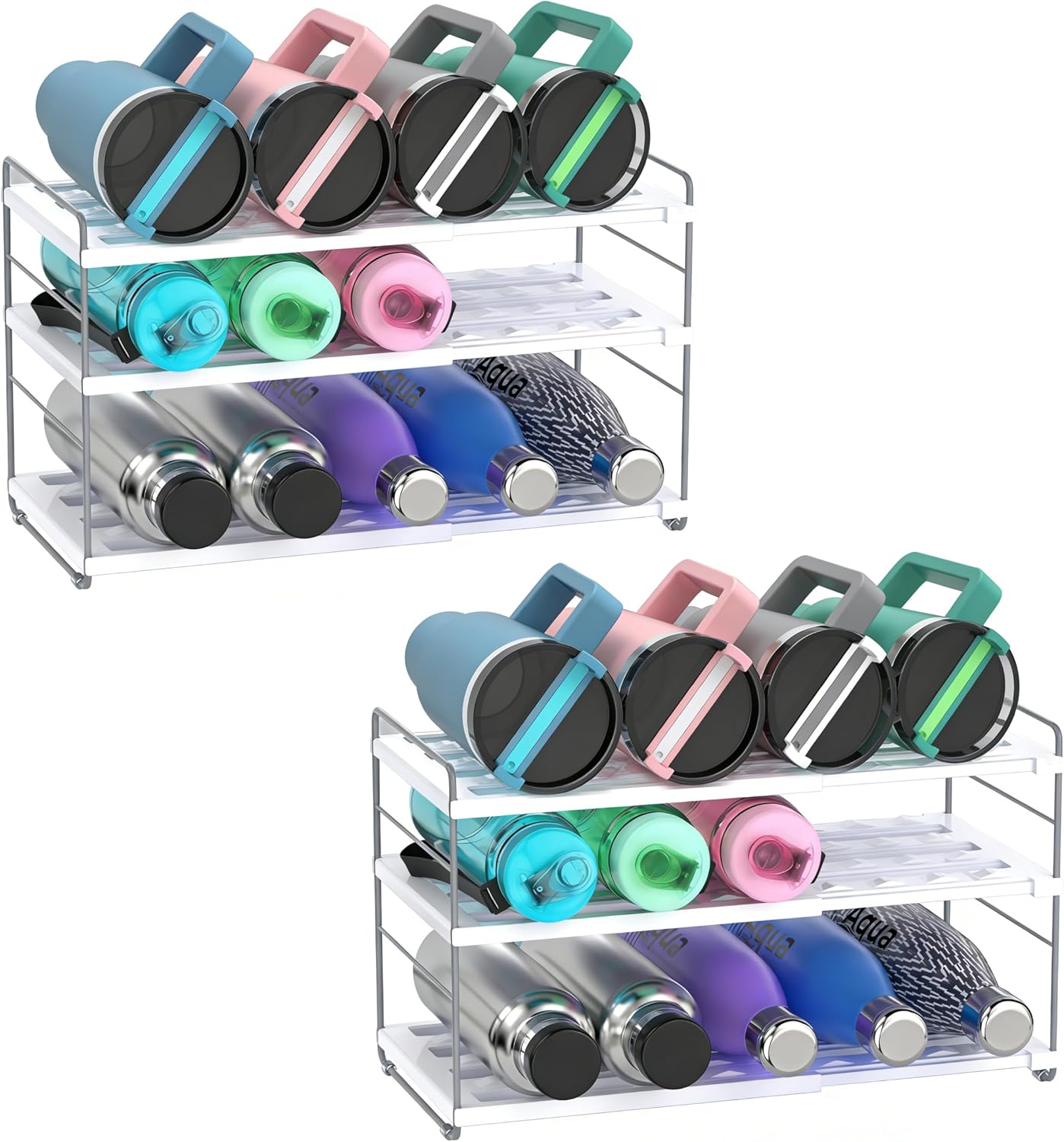 YAN & HIN two-pack water bottle organizer