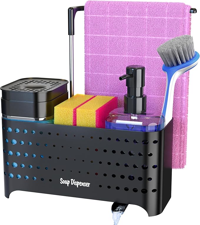 YAN & HIN 5-in-1 kitchen sink caddy organizer